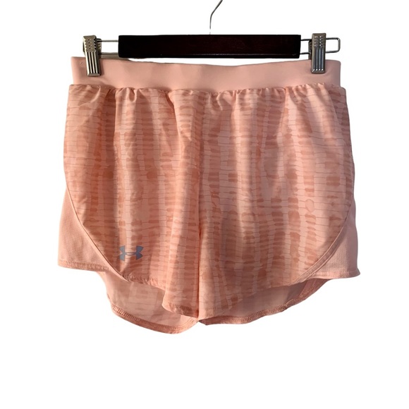 Under Armour Women’s Run Shorts Size Small Peach Performance Athletic Sportswear - Picture 1 of 10
